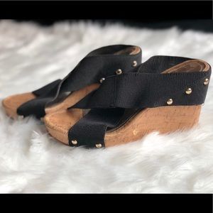 Madden girl black wedges size 7